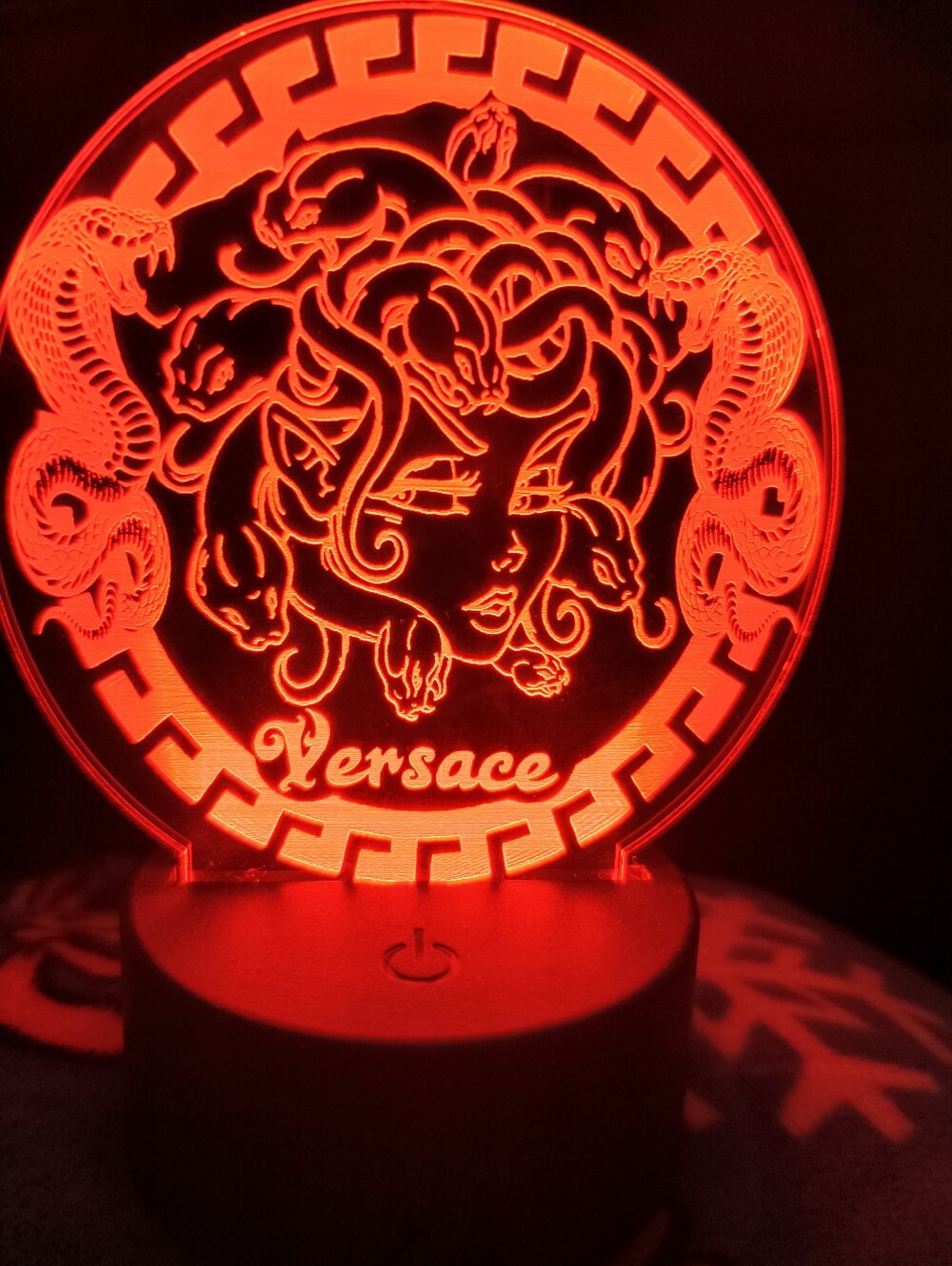 Versace Medusa LED Acrylic Night Light - Different Colors